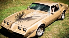 Pontiac Firebird с кожаным салоном на летней травке